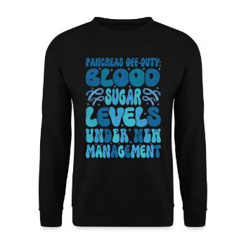 Pancréas hors service - Sweat-shirt Unisexe - noir - Devant - Alina (178cm) & Michal (187cm)