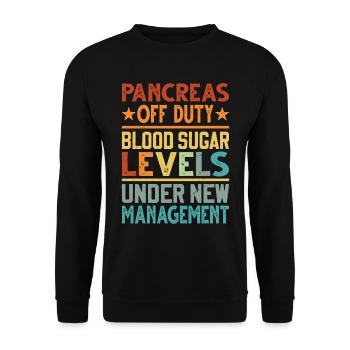 Pancréas hors service - Sweat-shirt Unisexe - noir - Devant - Alina (178cm) & Michal (187cm)