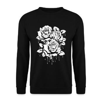 Rose Rouge Goth Cool - Sweat-shirt Unisexe - noir - Devant - Alina (178cm) & Michal (187cm)