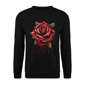 Rose Rouge Goth Cool - Sweat-shirt Unisexe - noir - Devant - Alina (178cm) & Michal (187cm)