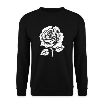 Rose Rouge Goth Cool - Sweat-shirt Unisexe - noir - Devant - Alina (178cm) & Michal (187cm)