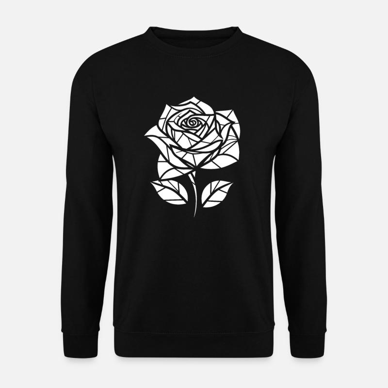 Red Rose Goth Cool - Unisex Sweatshirt - black