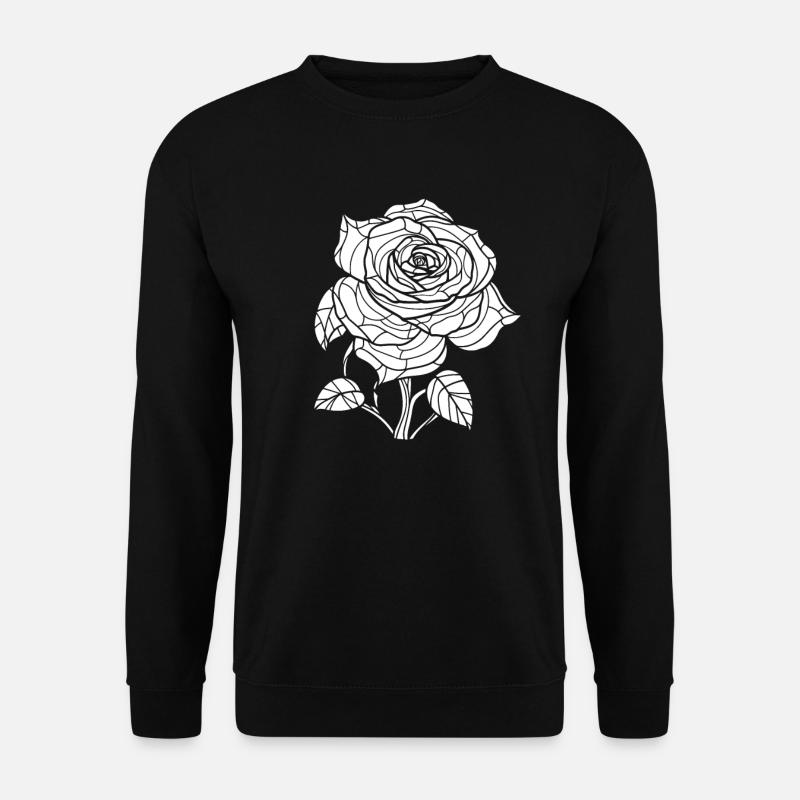 Red Rose Goth Cool - Unisex Sweatshirt - black