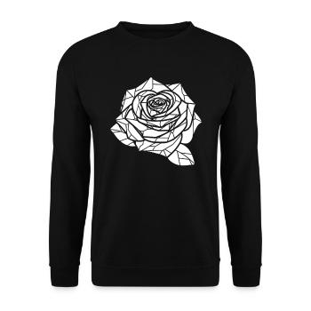 Rose rouge Goth - Sweat-shirt Unisexe - noir - Devant - Alina (178cm) & Michal (187cm)