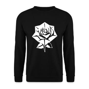 Red Rose Goth - Unisex Sweatshirt - black - Front - Alina (178cm) & Michal (187cm)