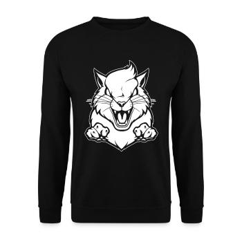 Écureuil en colère - Sweat-shirt Unisexe - noir - Devant - Alina (178cm) & Michal (187cm)