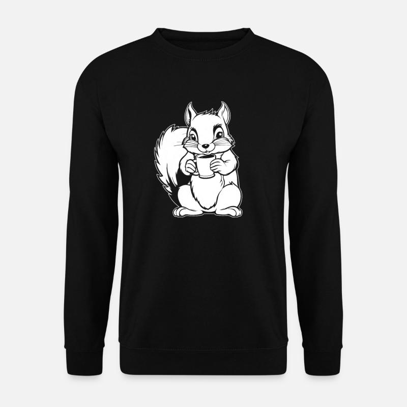 Café d’écureuil - Sweat-shirt Unisexe - noir