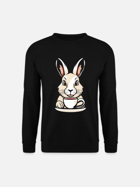Bunny Rabbit Coffee - Unisex Sweatshirt - black