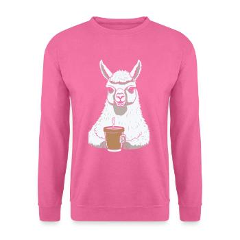 Alpaca Coffee - Unisex Sweatshirt - pink - Front