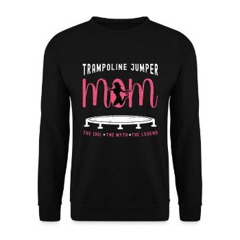 Trampoline Jumper Mom The Idol The Trampolinist - Unisex Sweatshirt - black - Front - Alina (178cm) & Michal (187cm)
