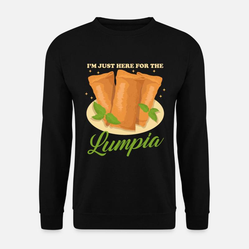 Lumpia Spring Roll Loempia Gift - Unisex Sweatshirt - black