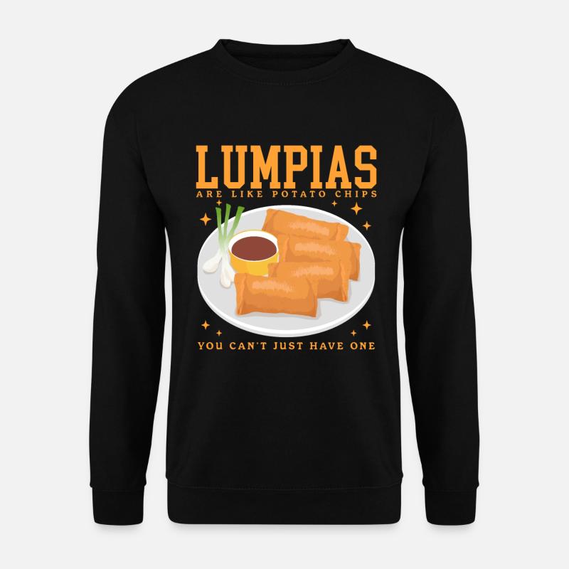 Lumpia Spring Rolls Loempia Gift - Unisex Sweatshirt - black