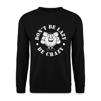 Donut Fitness Funny Donut Gym - Sweat-shirt Unisexe - noir - Devant - Alina (178cm) & Michal (187cm)