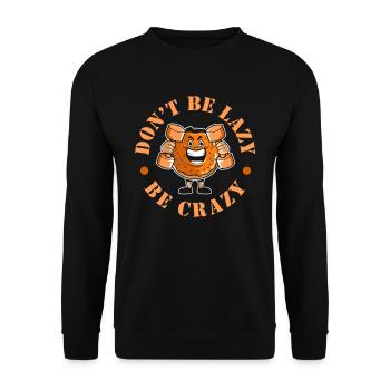 Donut Fitness Funny Donut Gym - Sweat-shirt Unisexe - noir - Devant - Alina (178cm) & Michal (187cm)