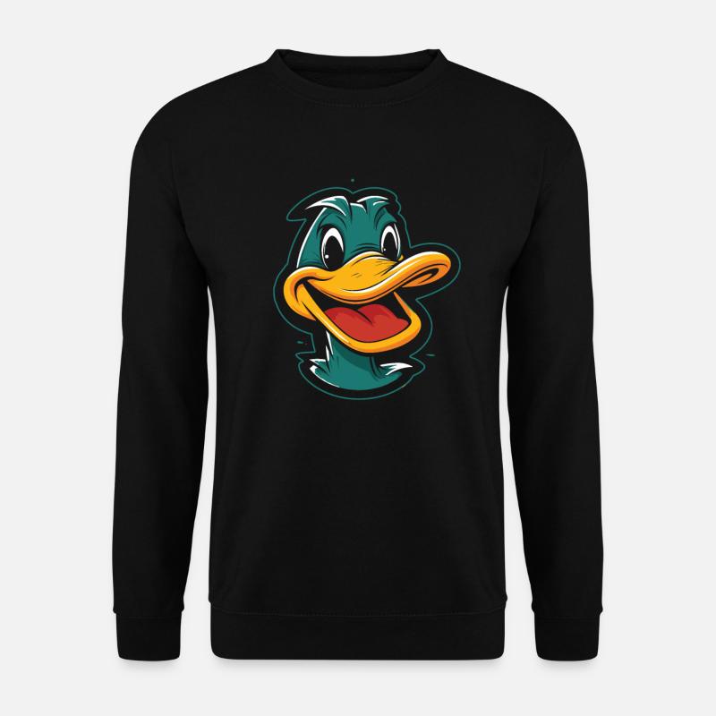 Ente Lächeln - Unisex Pullover - Schwarz