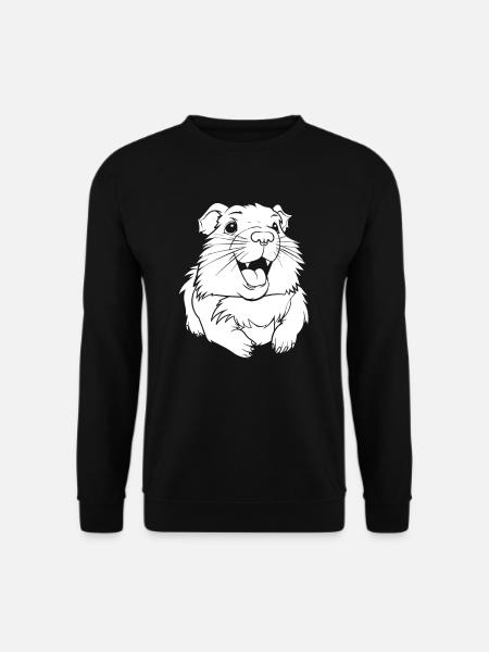 Cochon d’Inde Cochon d’Inde souriant - Sweat-shirt Unisexe - noir