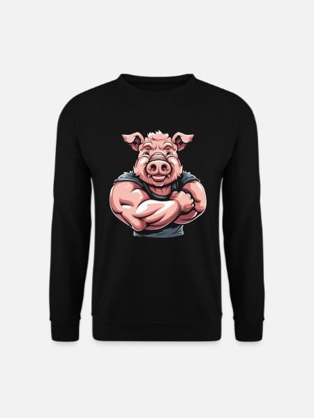 Fitness Pig - Unisex Sweatshirt - black