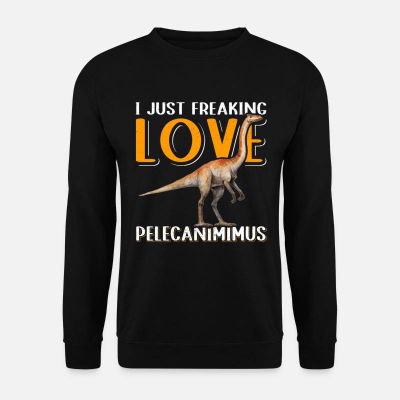 Pelecanimimus Dinos Dinosaur Gift - Unisex Sweatshirt - black