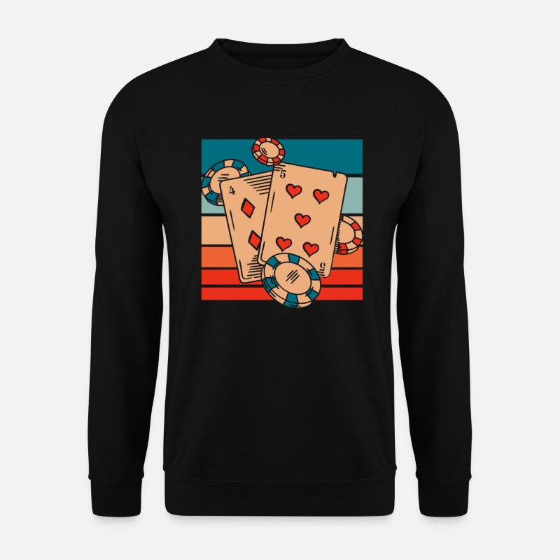 Poker - Unisex Pullover - Schwarz