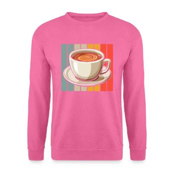 Kaffee Cafe - Unisex Pullover - Pink - Vorne