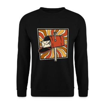 Postman Postman - Unisex Sweatshirt - black - Front - Alina (178cm) & Michal (187cm)