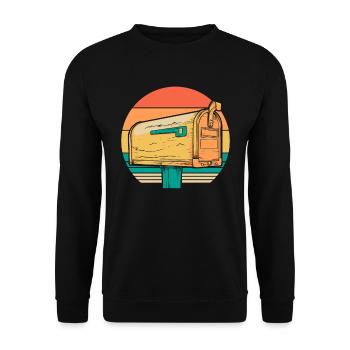 Postman Postman - Unisex Sweatshirt - black - Front - Alina (178cm) & Michal (187cm)