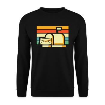 Postman Postman - Unisex Sweatshirt - black - Front - Alina (178cm) & Michal (187cm)