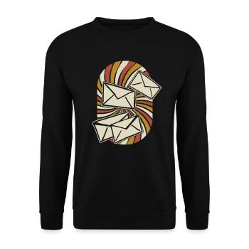 Postman Postman - Unisex Sweatshirt - black - Front - Alina (178cm) & Michal (187cm)