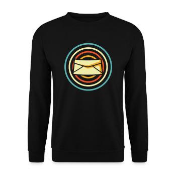Postman Postman - Unisex Sweatshirt - black - Front - Alina (178cm) & Michal (187cm)