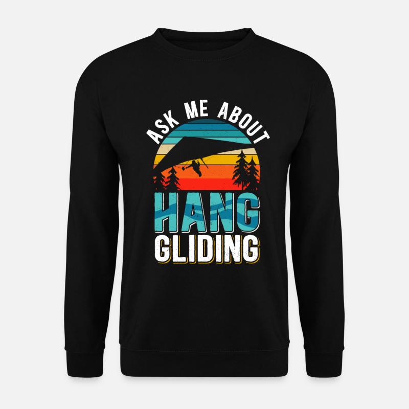 Hang Gliding Hängegleiter Hanggliding Geschenk - Unisex Pullover - Schwarz