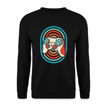 Gamer Gaming - Unisex Pullover - Schwarz - Vorne - Alina (178cm) & Michal (187cm)
