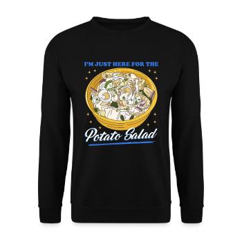 Salade de pommes de terre avec mayonnaise cadeau - Sweat-shirt Unisexe - noir - Devant - Alina (178cm) & Michal (187cm)
