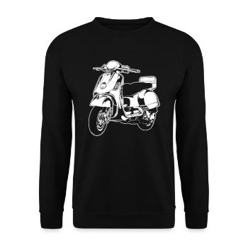 Moto Motard Motard - Sweat-shirt Unisexe - noir - Devant - Alina (178cm) & Michal (187cm)