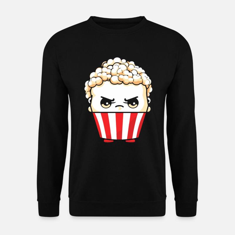 Popcorn Kawaii - Unisex Pullover - Schwarz