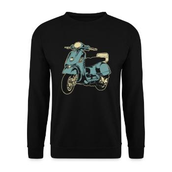 Motorrad Biker Motorbike - Unisex Pullover - Schwarz - Vorne - Alina (178cm) & Michal (187cm)