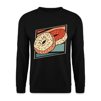 Doughnut - Unisex Sweatshirt - black - Front - Alina (178cm) & Michal (187cm)