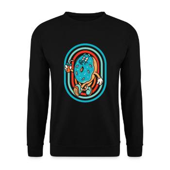 Doughnut - Unisex Sweatshirt - black - Front - Alina (178cm) & Michal (187cm)