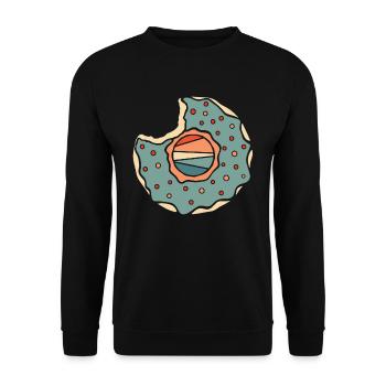 Beignet - Sweat-shirt Unisexe - noir - Devant - Alina (178cm) & Michal (187cm)