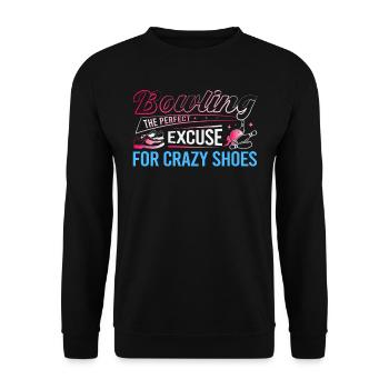 LE BOWLING : L’EXCUSE PARFAITE POUR DES CHAUSSURES FOLLES - Sweat-shirt Unisexe - noir - Devant - Alina (178cm) & Michal (187cm)
