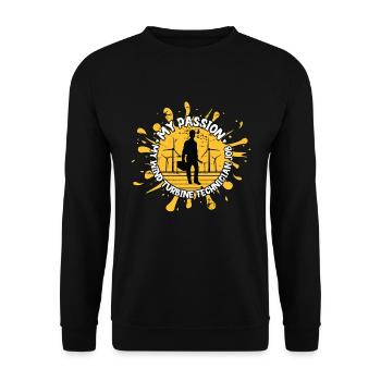 Wind Turbine Tech My Passion My Renewable Energy - Unisex Pullover - Schwarz - Vorne - Alina (178cm) & Michal (187cm)