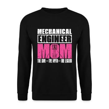 Mechanical Engineer Mom The Idol The Auto Mechanic - Unisex Sweatshirt - black - Front - Alina (178cm) & Michal (187cm)