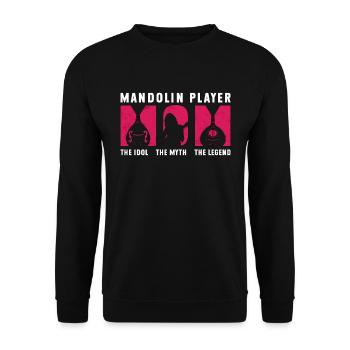 Joueur de mandoline maman l’Idole Instrument de musique - Sweat-shirt Unisexe - noir - Devant - Alina (178cm) & Michal (187cm)