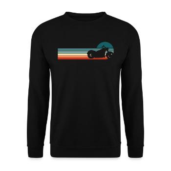 Moto Motard Motard - Sweat-shirt Unisexe - noir - Devant - Alina (178cm) & Michal (187cm)