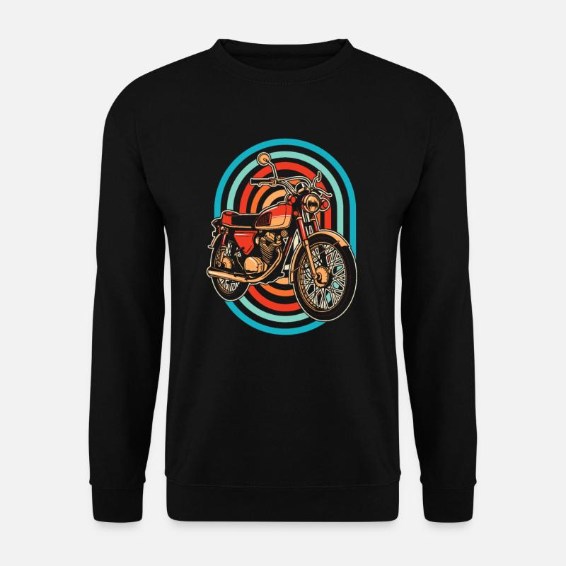 Motorrad Biker Motorbike - Unisex Pullover - Schwarz