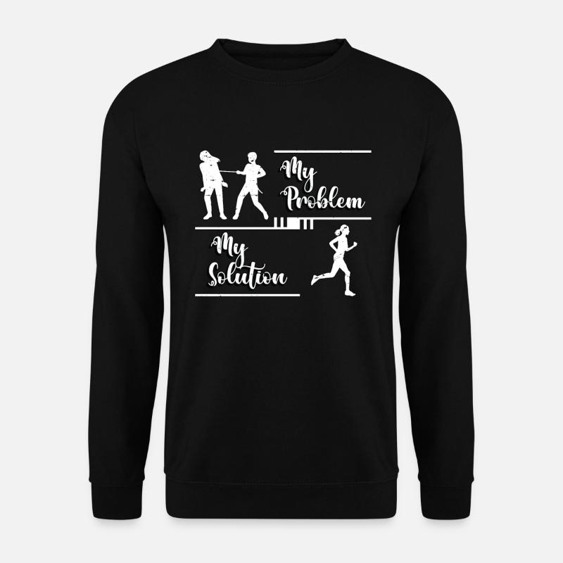 Cross Country Runner My Problem My Pictogram Mom - Unisex Pullover - Schwarz