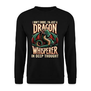 Dragon Whisperer - Je ne ronfle pas - Sweat-shirt Unisexe - noir - Devant - Alina (178cm) & Michal (187cm)