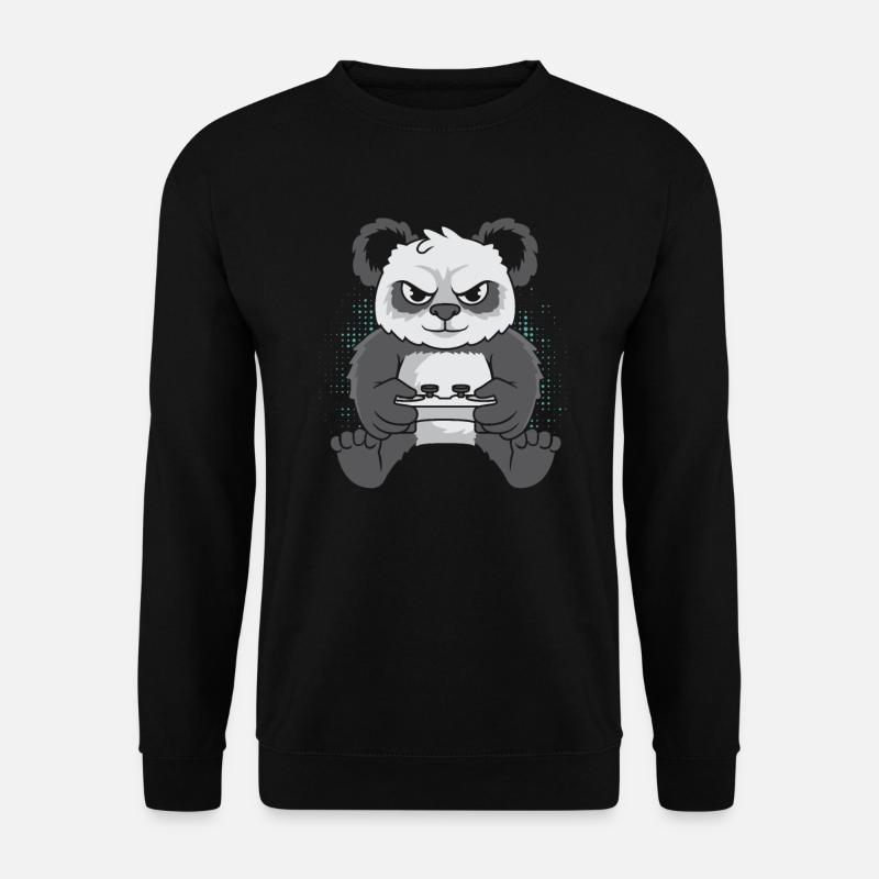 Gamer Gaming Gaming Panda Bear - Unisex Sweatshirt - black