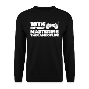 Gaming 10e anniversaire 10 ans Gamer - Sweat-shirt Unisexe - noir - Devant - Alina (178cm) & Michal (187cm)