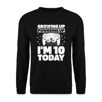 Gaming 10e anniversaire 10 ans Gamer - Sweat-shirt Unisexe - noir - Devant - Alina (178cm) & Michal (187cm)