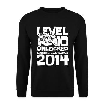 Gaming 10e anniversaire 10 ans Gamer - Sweat-shirt Unisexe - noir - Devant - Alina (178cm) & Michal (187cm)